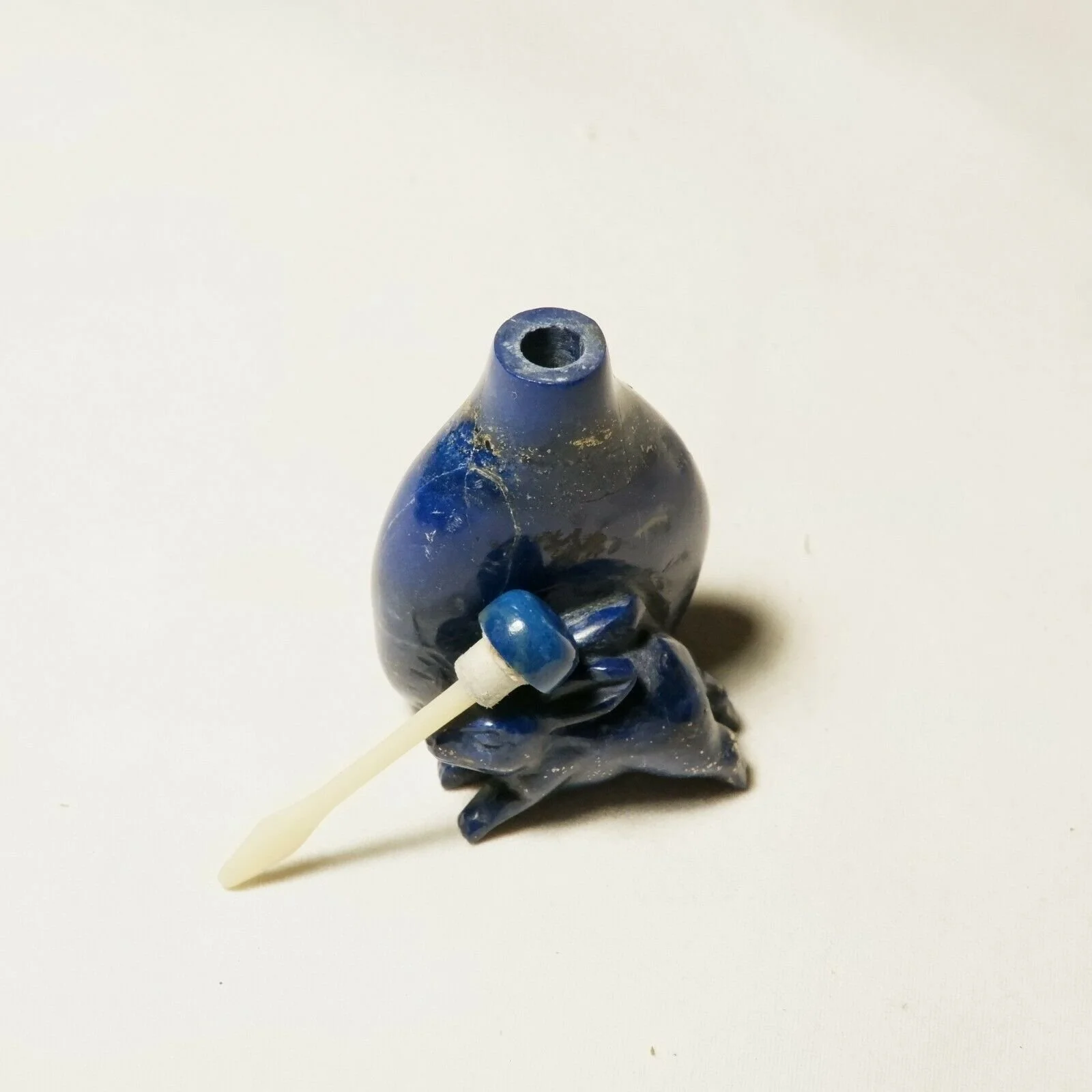 Antique Chinese Lapis Lazuli Snuff Bottle - 1900 ca. — Magellan